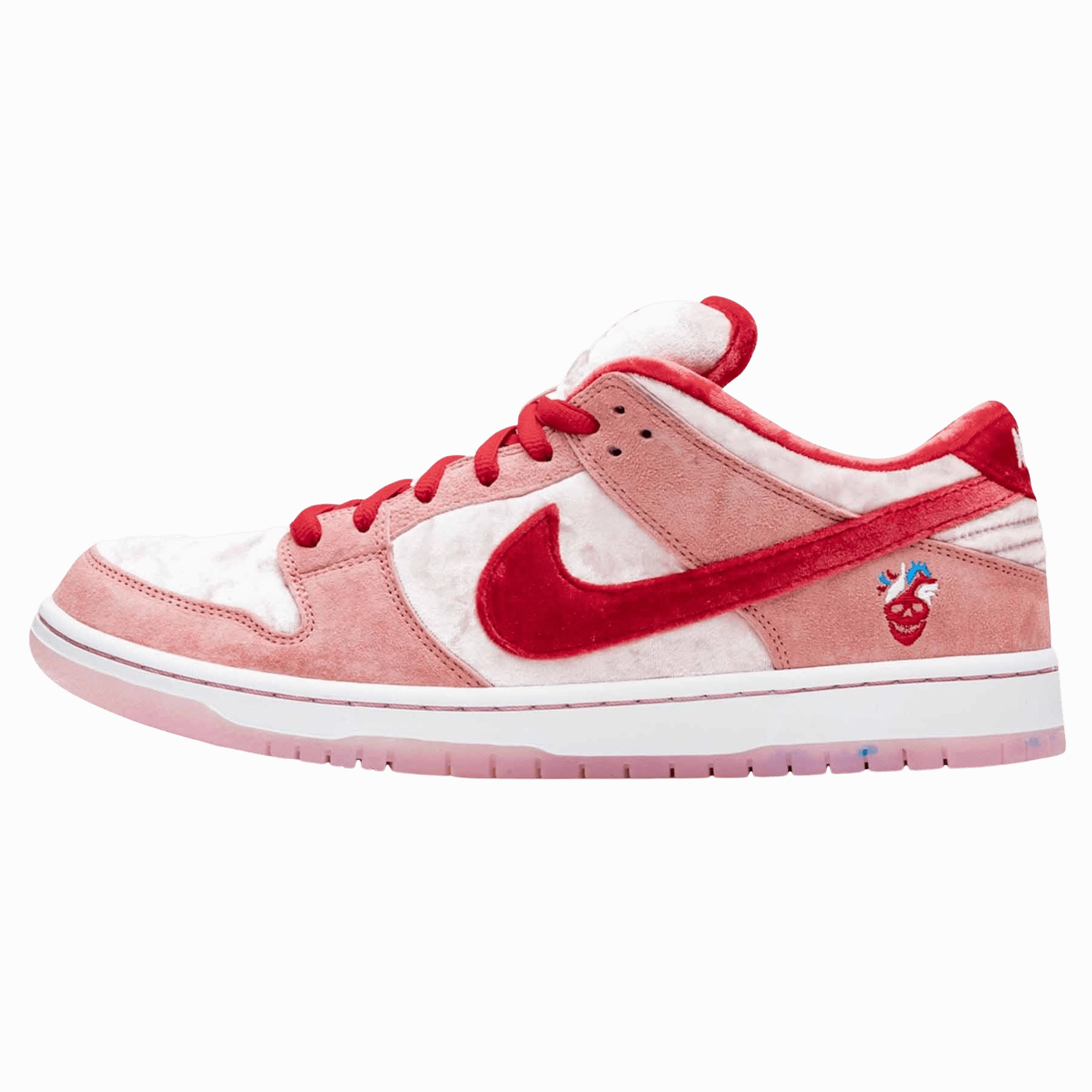 StrangeLove x Nike Dunk Low SB 'Valentine's Day' Nike SB skate shoes with padded support and grip