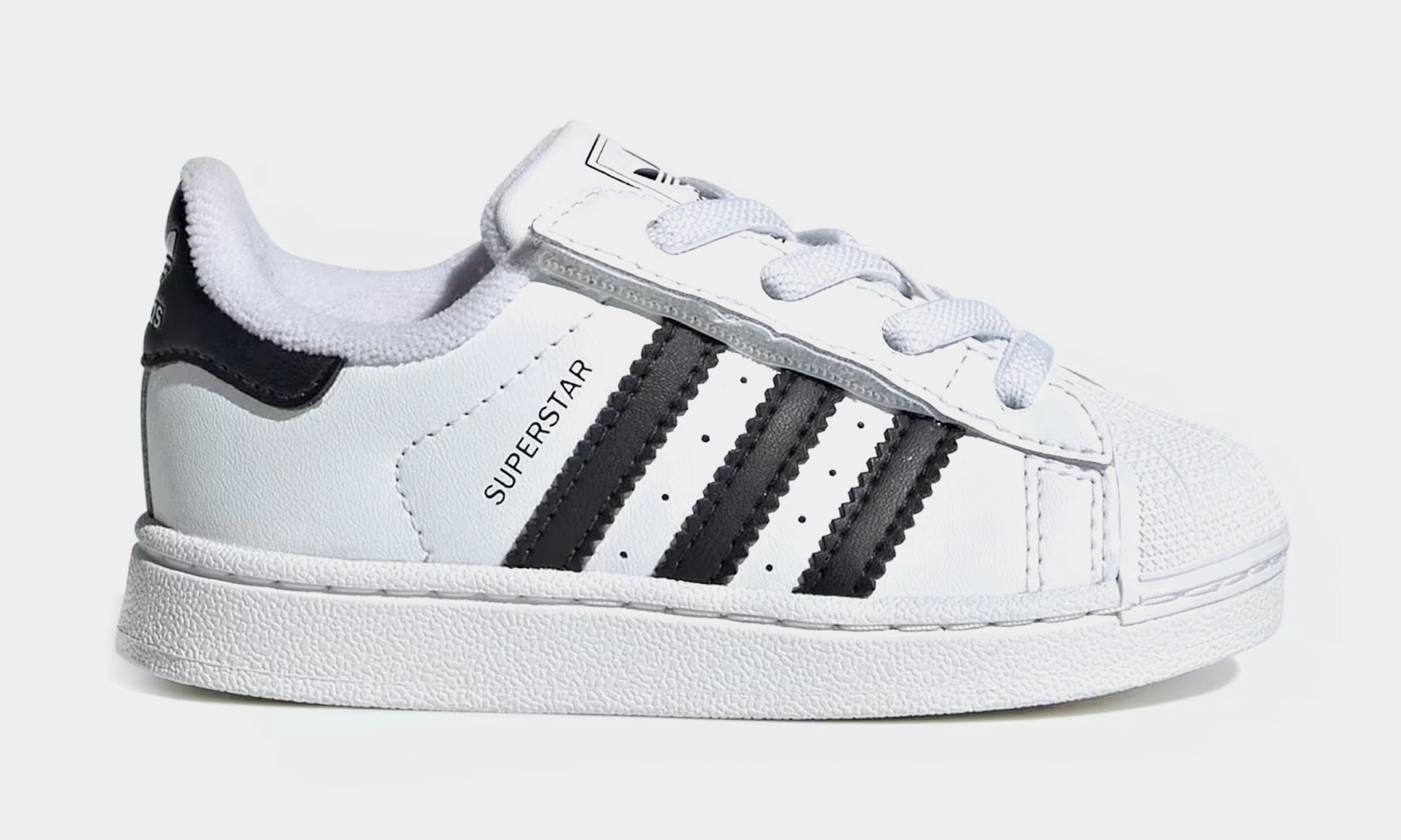 Superstar II Toddler Lifestyle Shoes (Cloud White/Core Black) Adidas Superstar shell-toe sneakers with timeless appeal