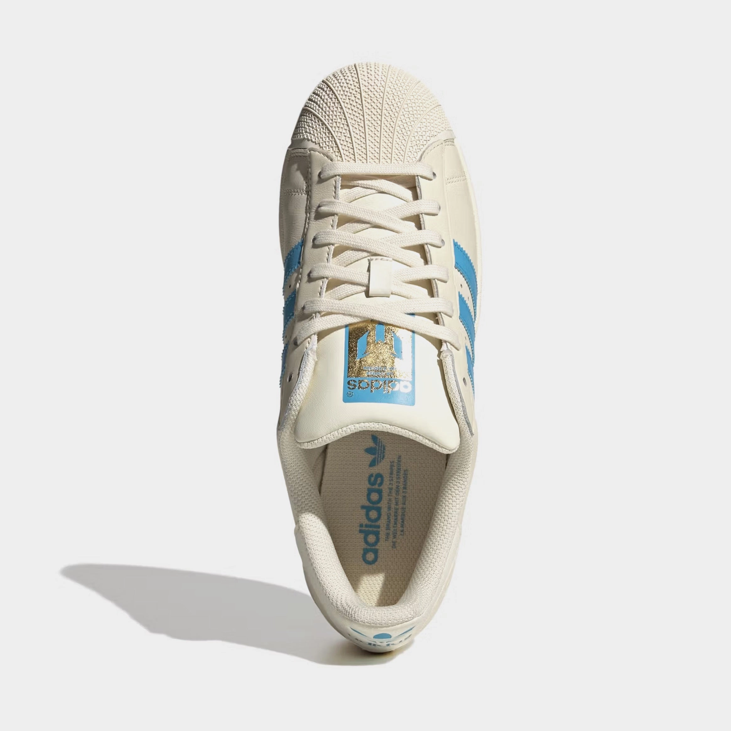 Superstar Messi Mens Lifestyle Shoes (White/Blue) Shell toe urban sneakers