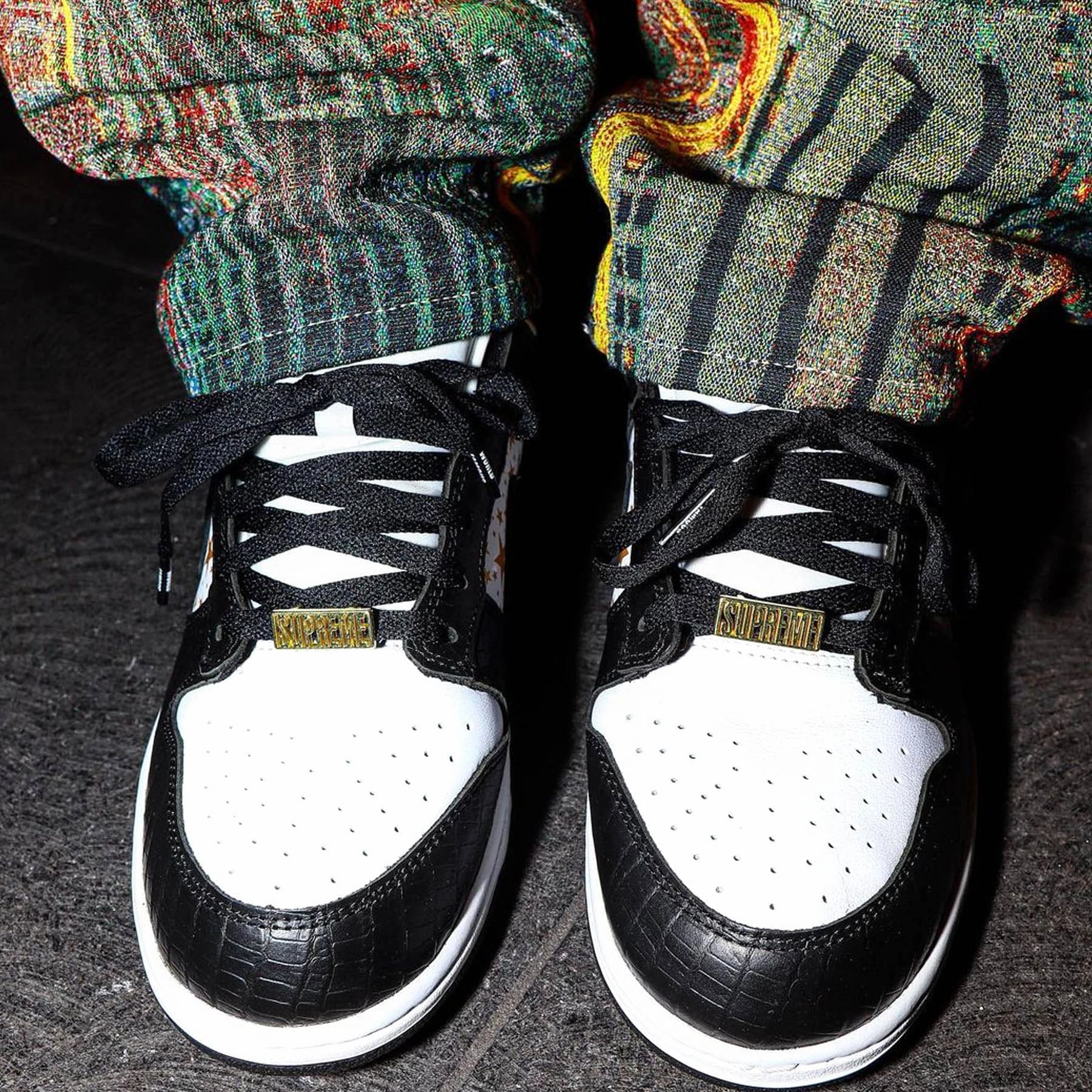 Supreme x Nike Dunk Low OG SB QS 'Black' Nike SB skateboarding shoes