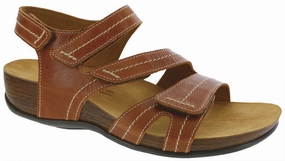 Swerve - Chestnut SAS comfort walking shoes with supportive build