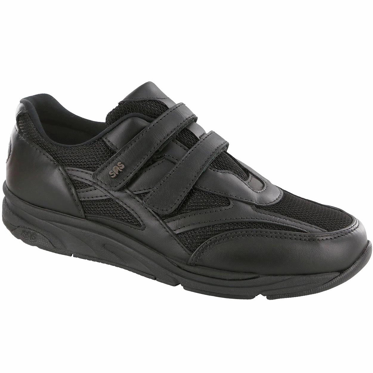 TMV - Black SAS comfort walking shoes with supportive build
