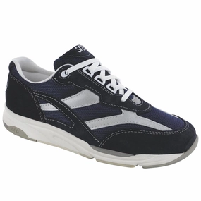 Tour Mesh - Blue SAS comfort walking shoes with supportive build