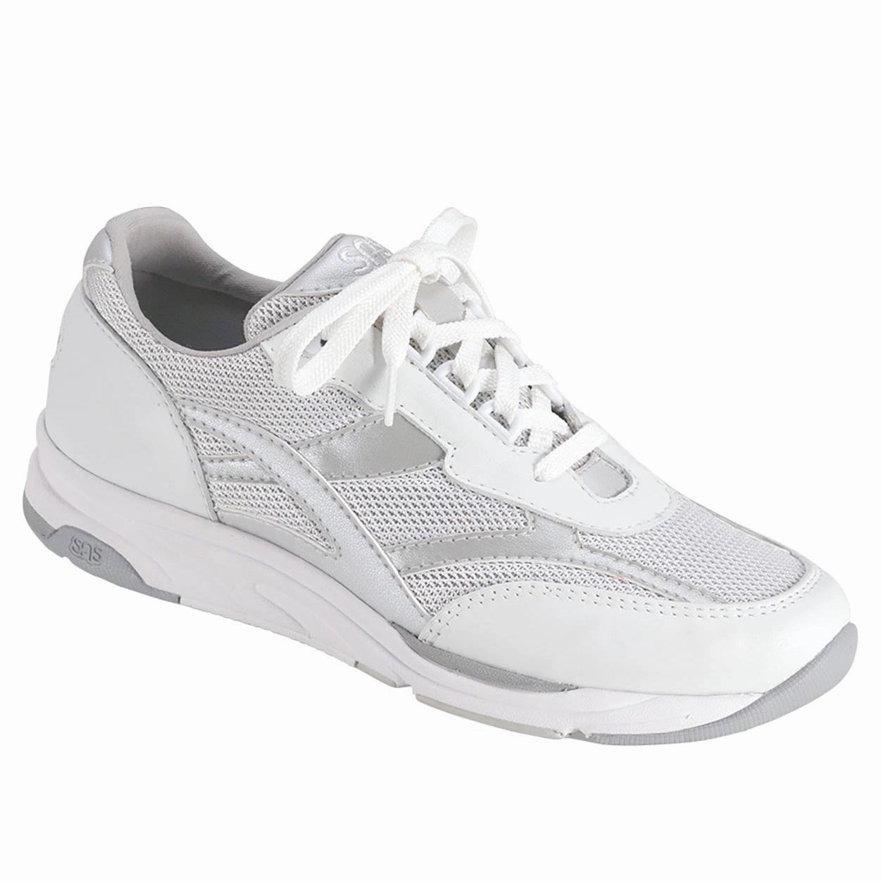 Tour Mesh - Silver SAS comfort walking shoes with supportive build