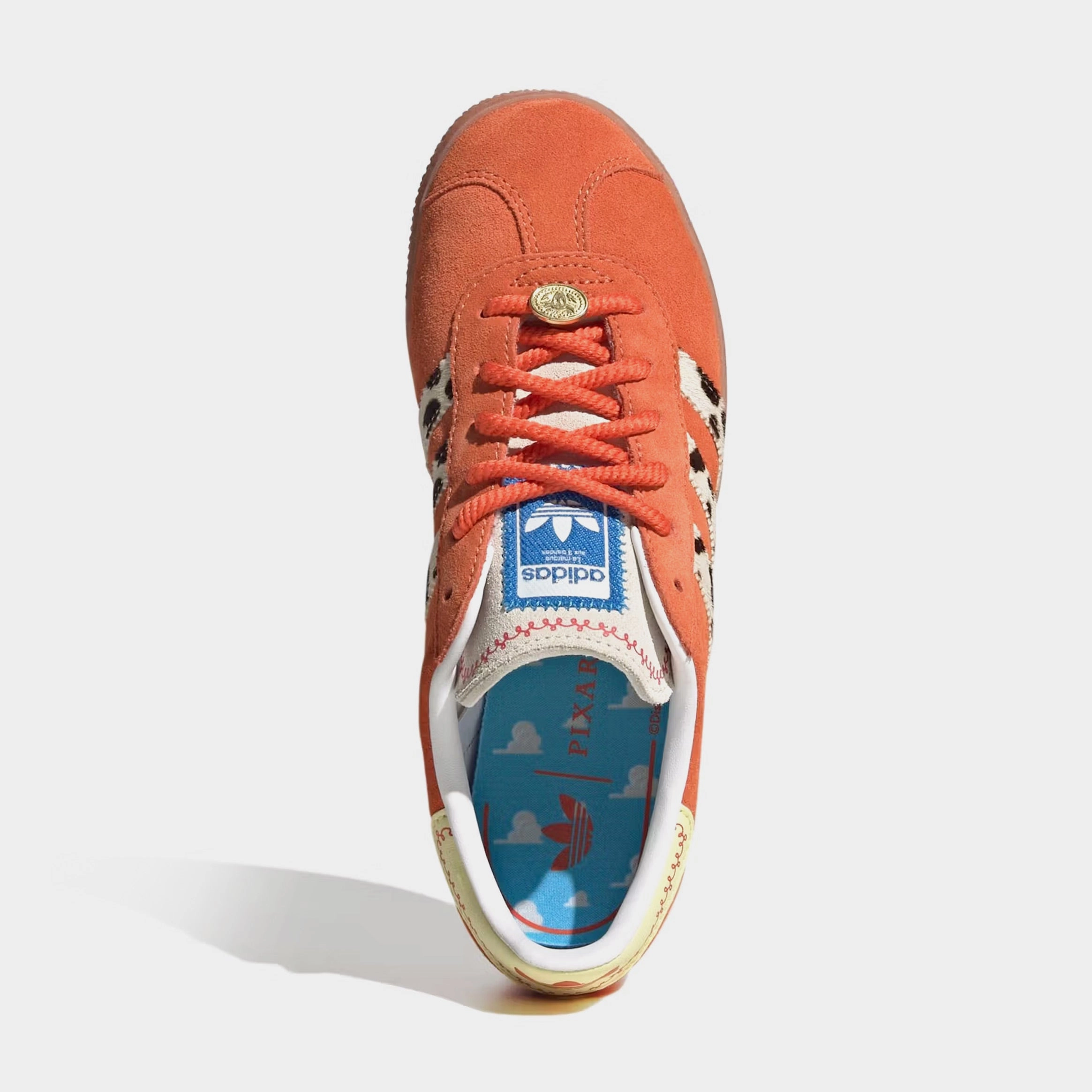 Toy Story x Gazelle Grade School Lifestyle Shoes (Orange/Yellow) Old-school fashion sneakers
