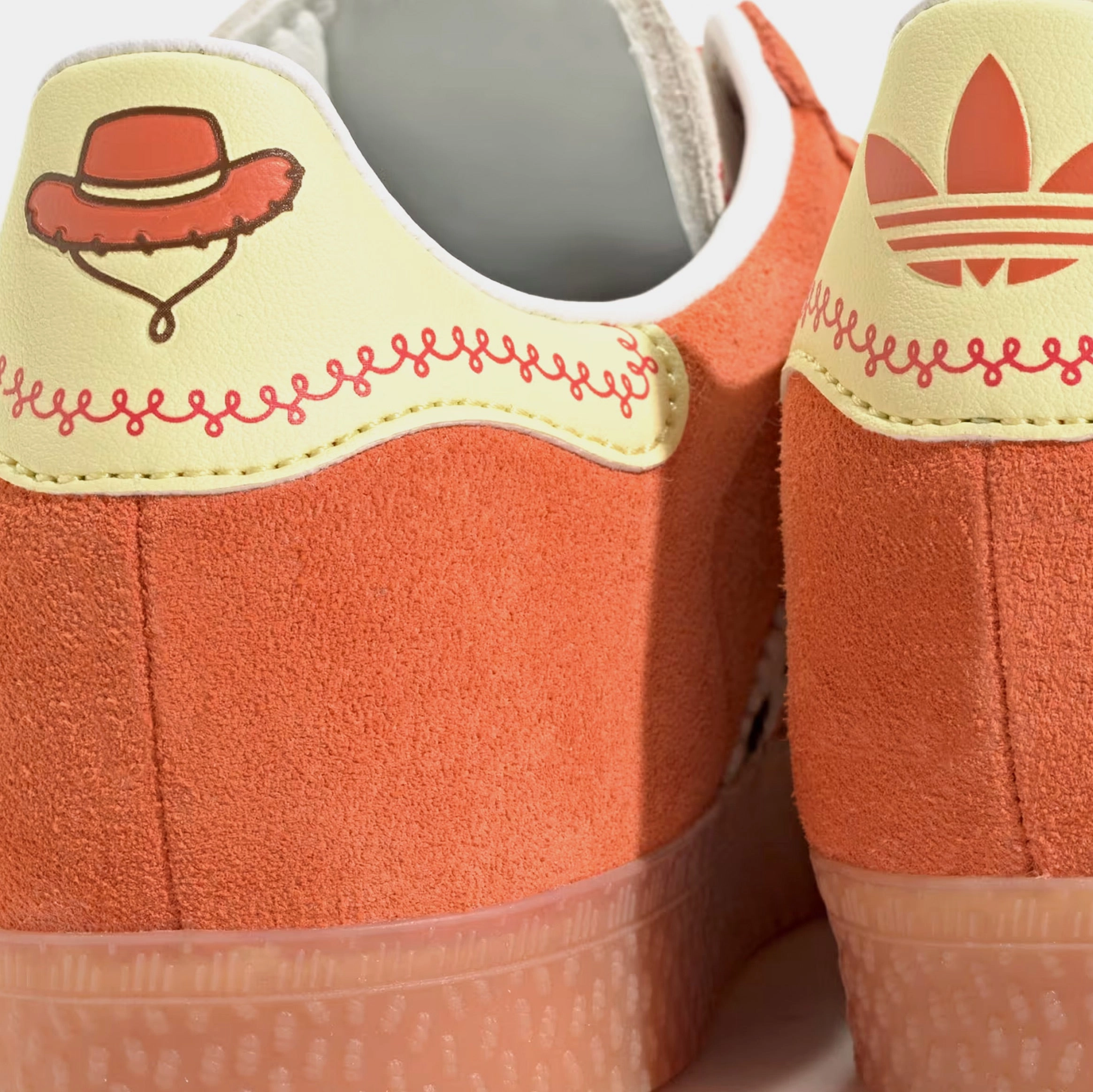 Toy Story x Gazelle Preschool Lifestyle Shoes (Orange/Yellow) Old-school fashion sneakers