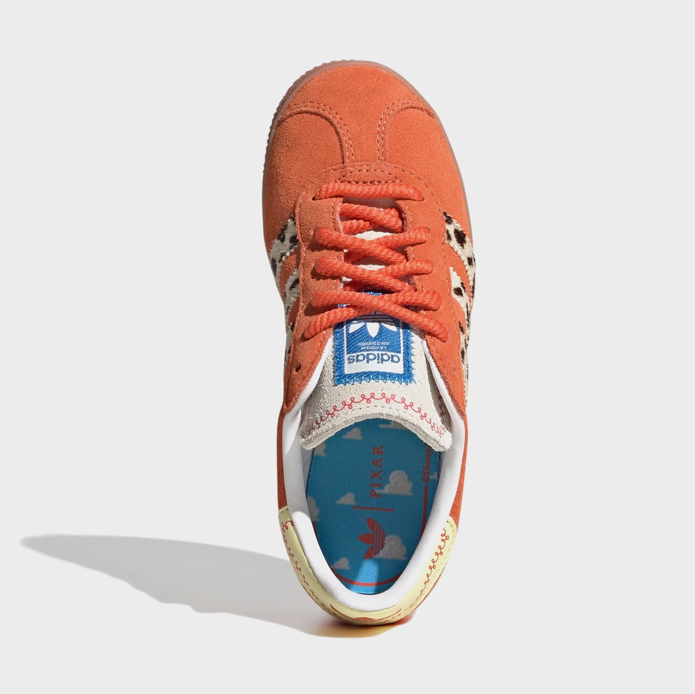 Toy Story x Gazelle Preschool Lifestyle Shoes (Orange/Yellow) Old-school fashion sneakers
