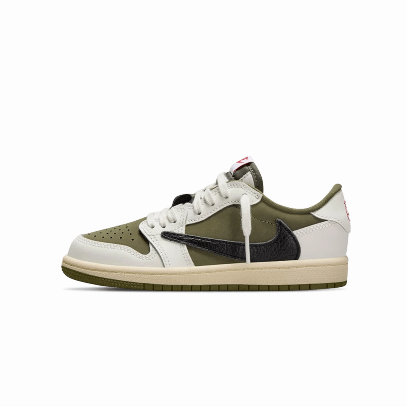 Travis Scott x Air Jordan 1 Low OG PS 'Medium Olive' Air Jordan 1 Low sneakers perfect for casual outfits