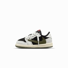 Travis Scott x Air Jordan 1 Low OG TD 'Olive' Air Jordan 1 Low sneakers perfect for casual outfits