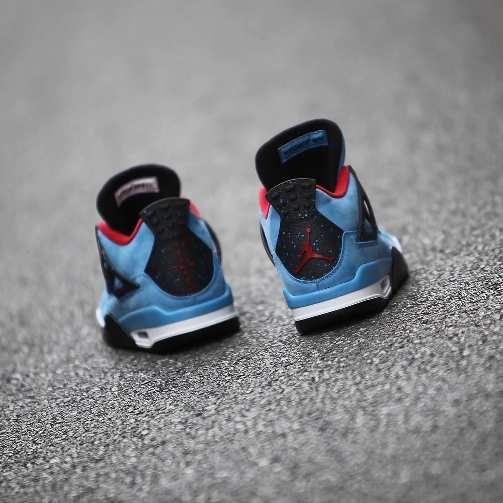 Travis Scott x Air Jordan 4 Houston Oilers Cactus Jack Air Jordan 4 retro basketball sneakers