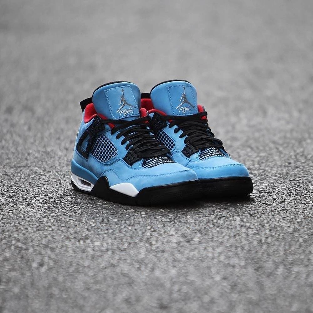 Travis Scott x Air Jordan 4 Houston Oilers Cactus Jack Air Jordan 4 retro basketball sneakers