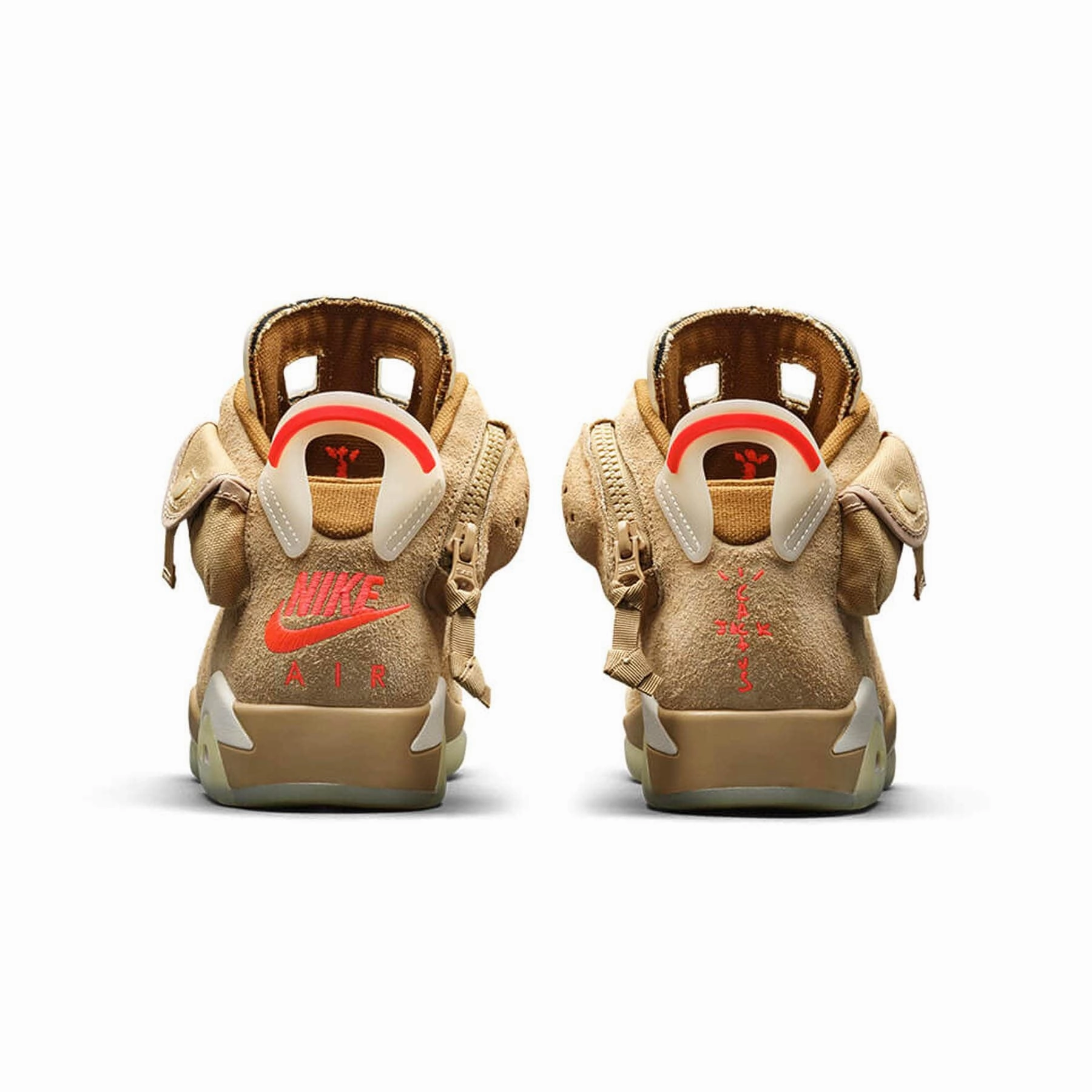 Travis Scott x Air Jordan 6 Retro 'British Khaki' Responsive game-time sneakers