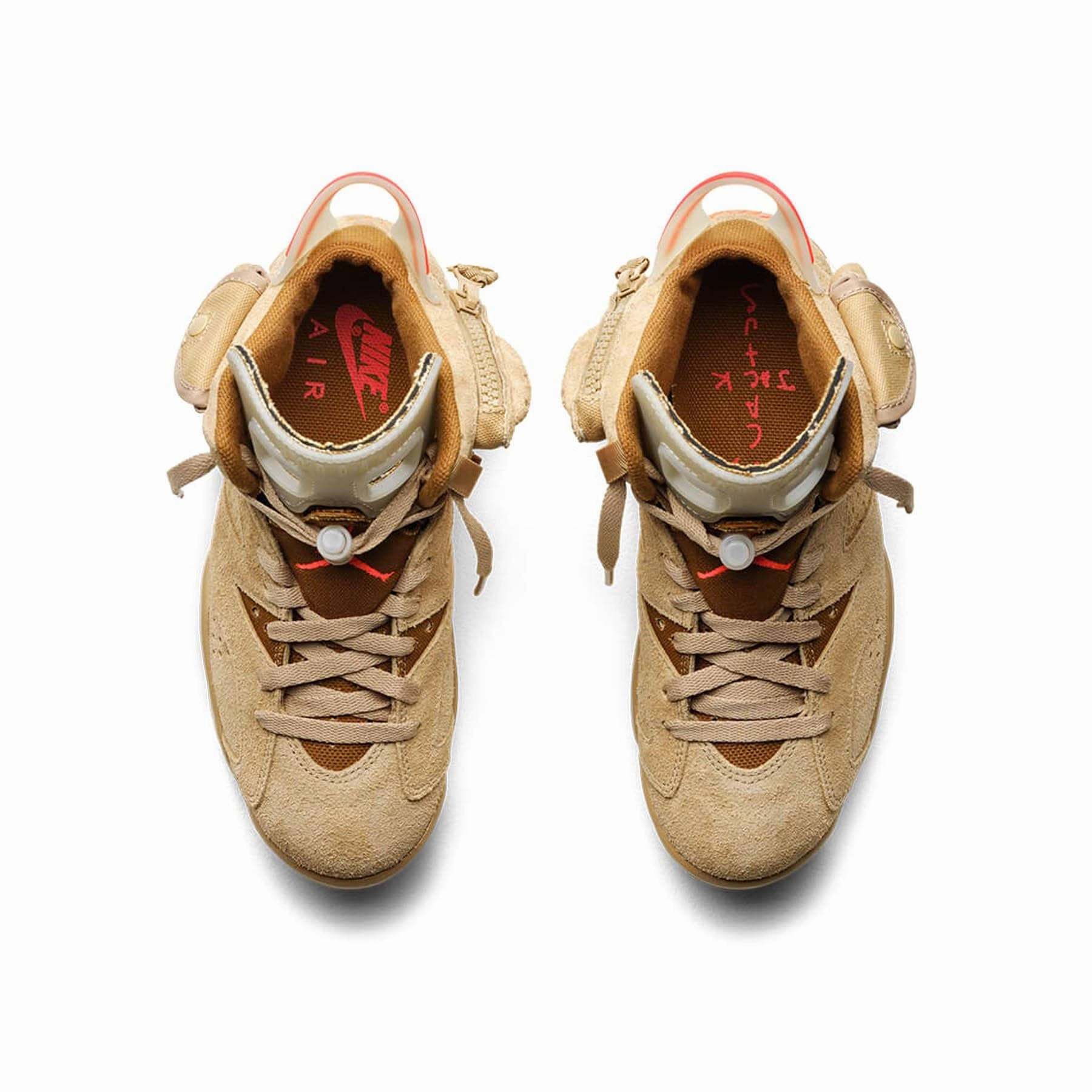 Travis Scott x Air Jordan 6 Retro 'British Khaki' Responsive game-time sneakers