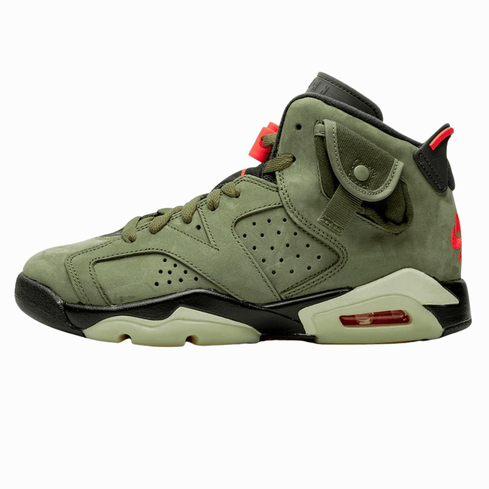 Travis Scott x Air Jordan 6 Retro GS 'Olive' Responsive game-time sneakers