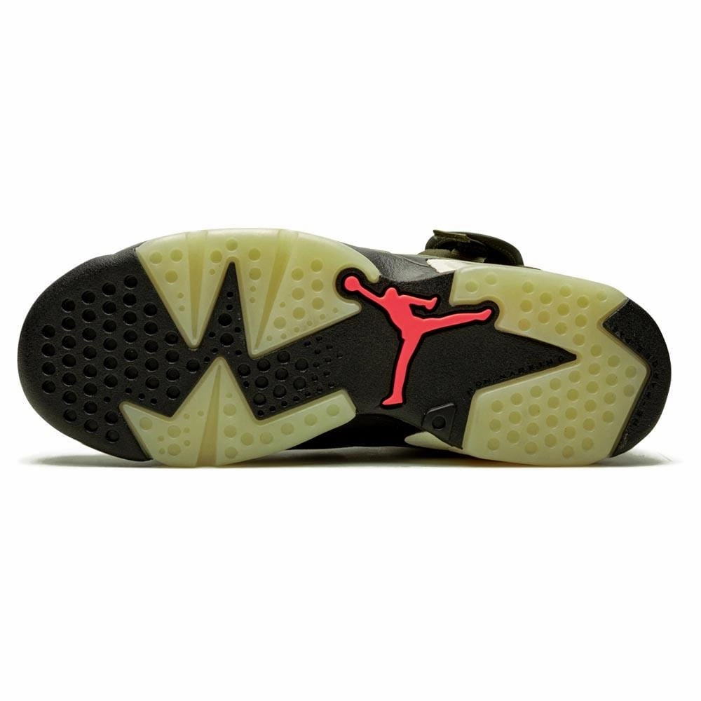 Travis Scott x Air Jordan 6 Retro GS 'Olive' Responsive game-time sneakers