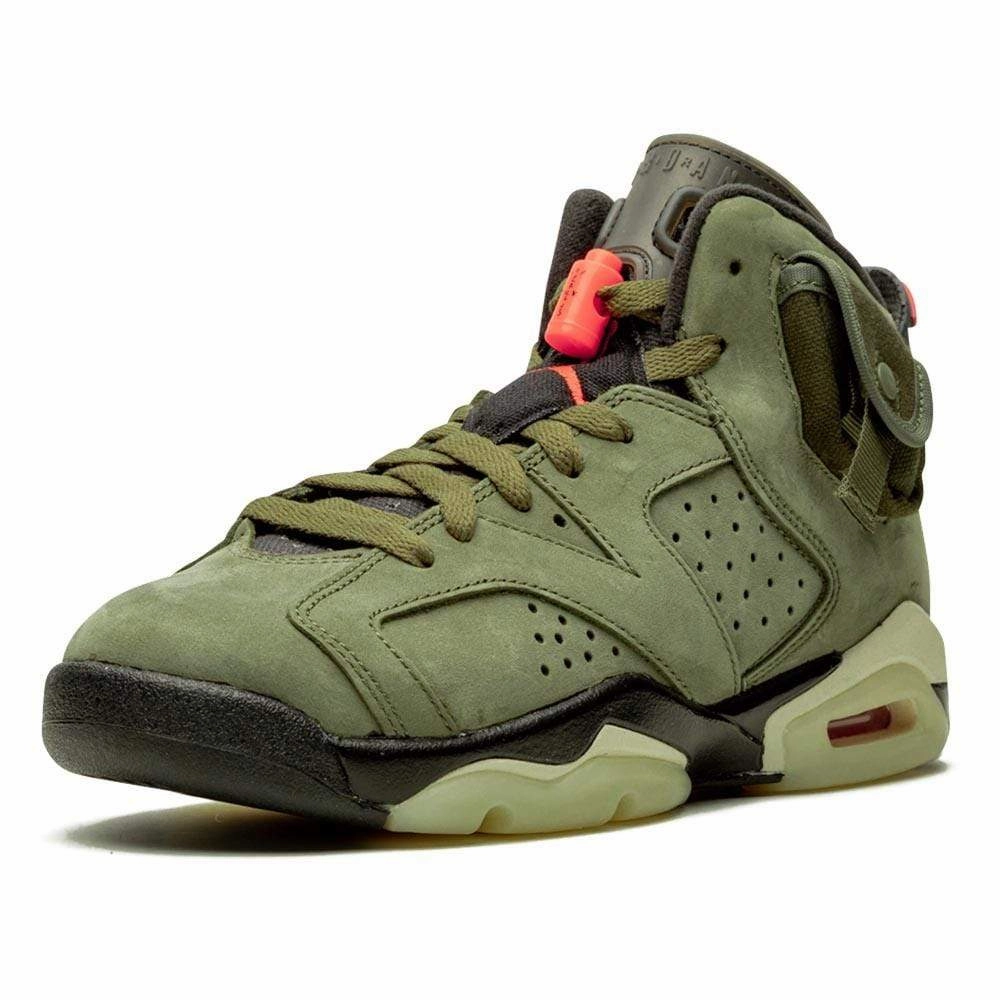Travis Scott x Air Jordan 6 Retro GS 'Olive' Responsive game-time sneakers