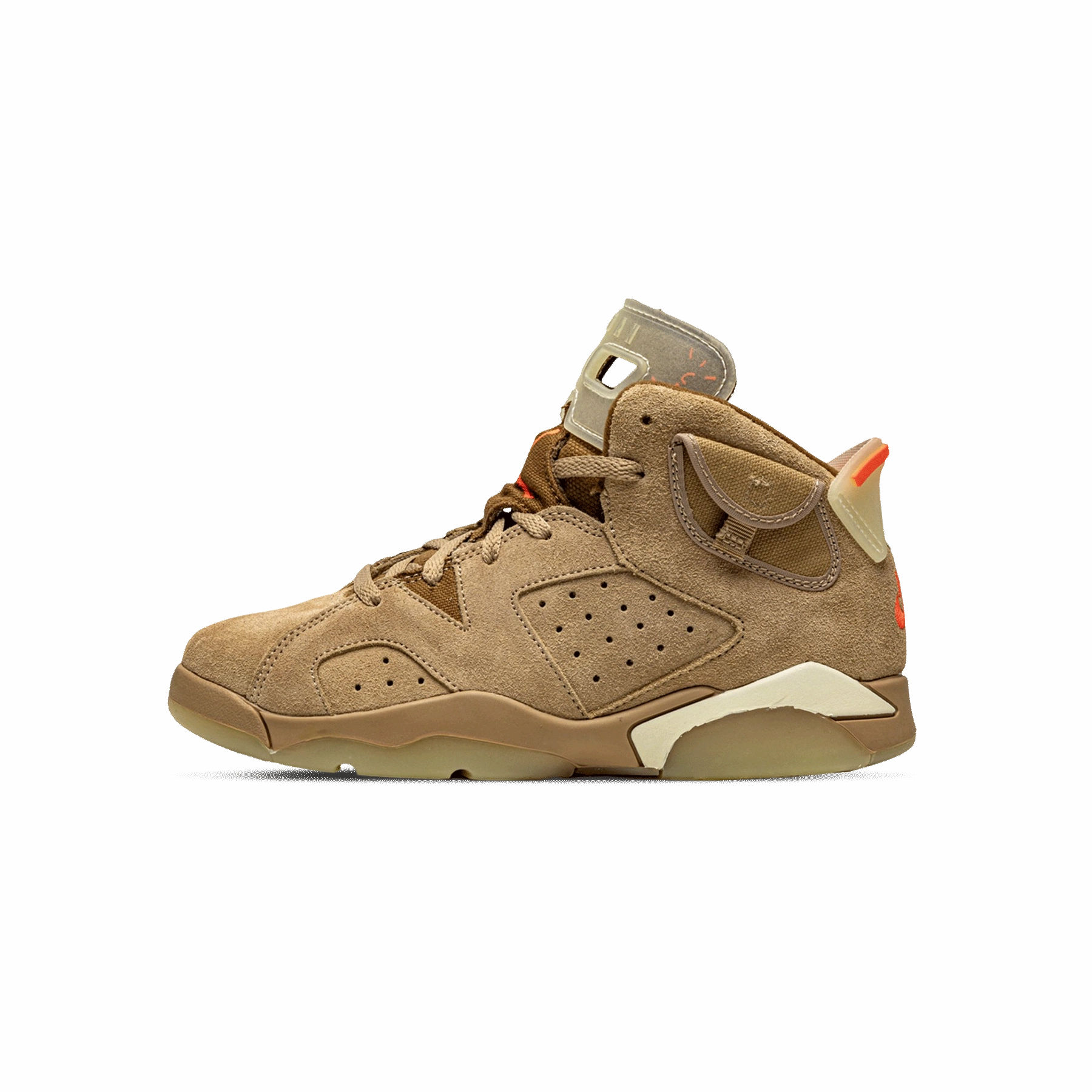 Travis Scott x Air Jordan 6 Retro PS 'British Khaki' Classic Jordan 6 basketball sneakers