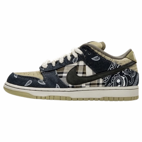 Travis Scott x Nike SB Dunk Low Cactus Jack Nike SB skate shoes with padded support and grip