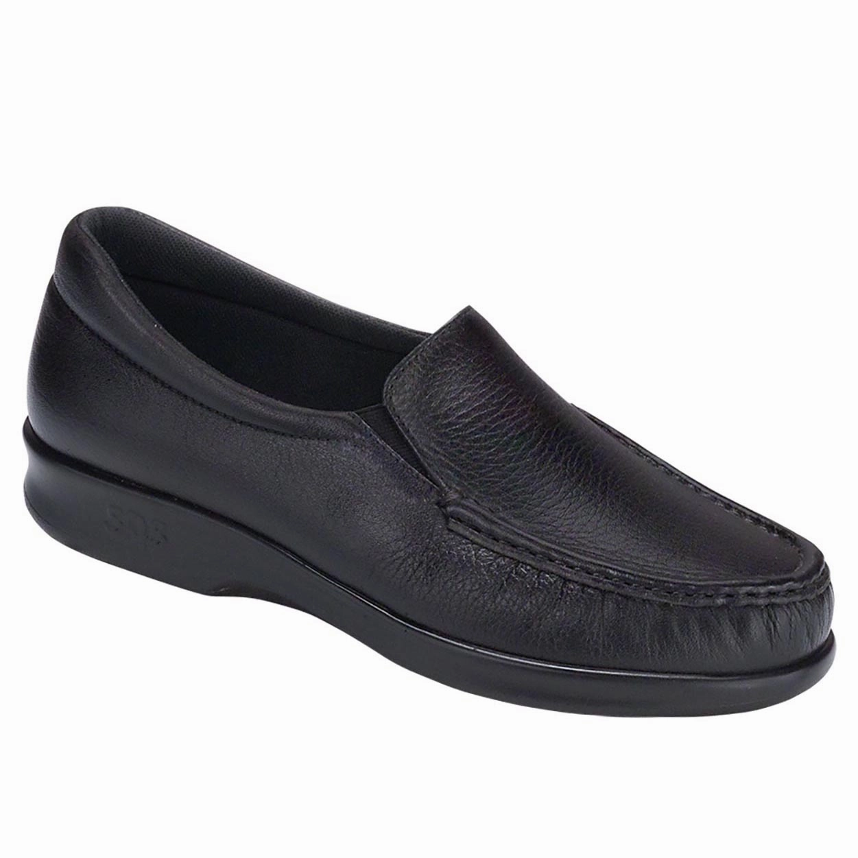 Twin - Black SAS comfort walking shoes with supportive build