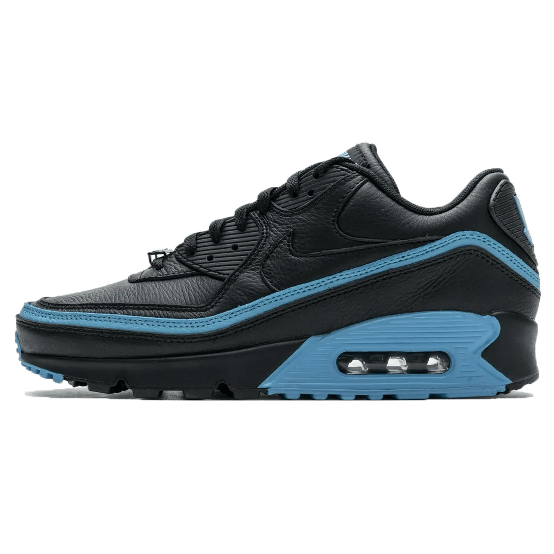 Undefeated x Nike Air Max 90 'Black Blue Fury' nike air max 90 lightweight athletic sneakers