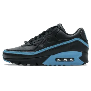 Undefeated x Nike Air Max 90 'Black Blue Fury' nike air max 90 lightweight athletic sneakers