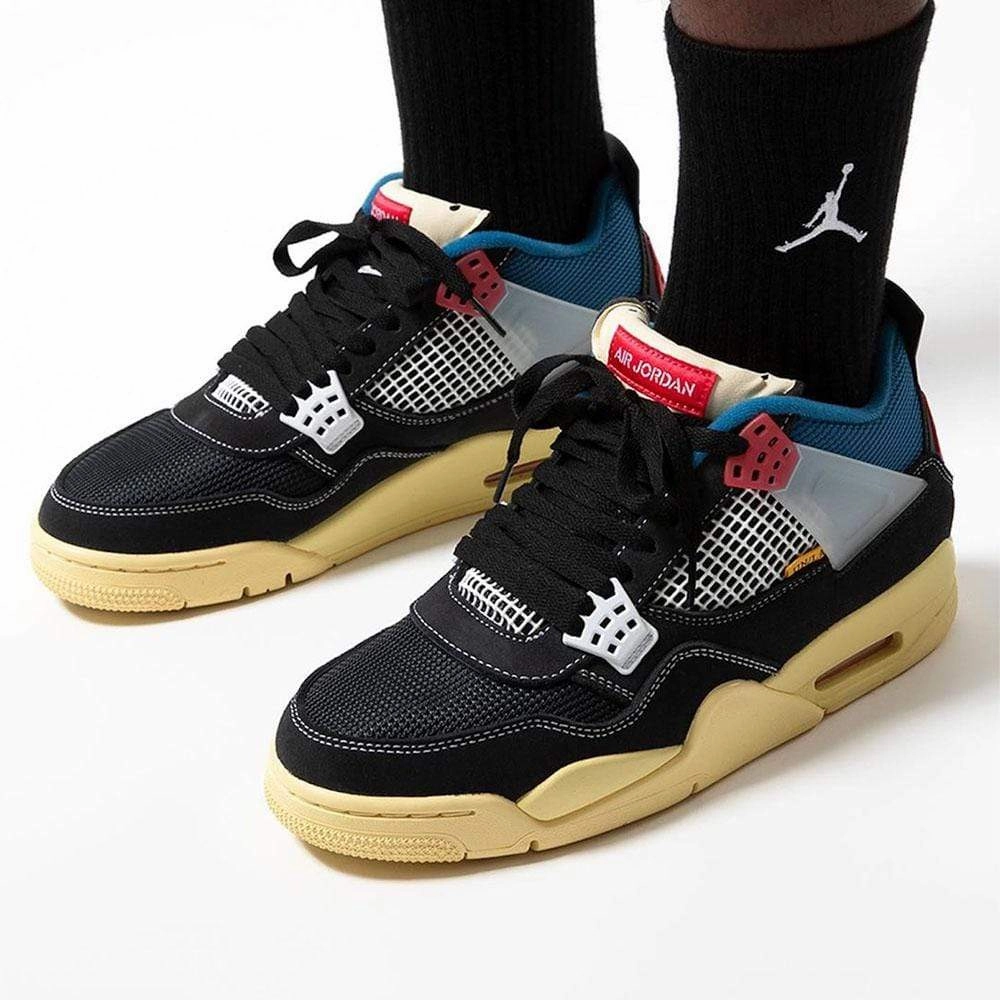Union LA x Air Jordan 4 Retro 'Off Noir' Air Jordan 4 retro basketball sneakers