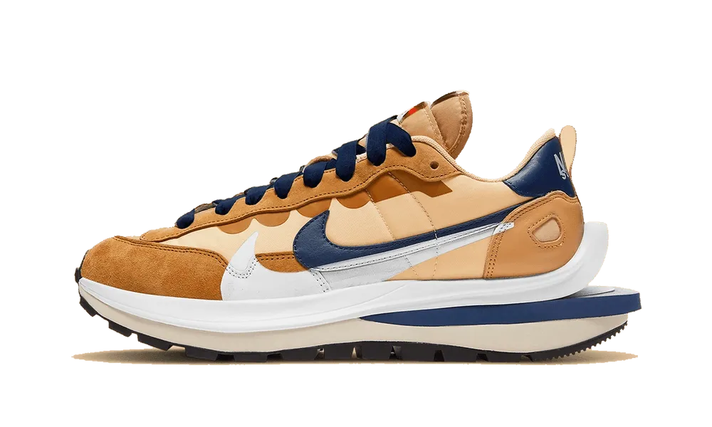 Vaporwaffle X Sacai Tan Navy nike x sacai innovative hybrid design shoes