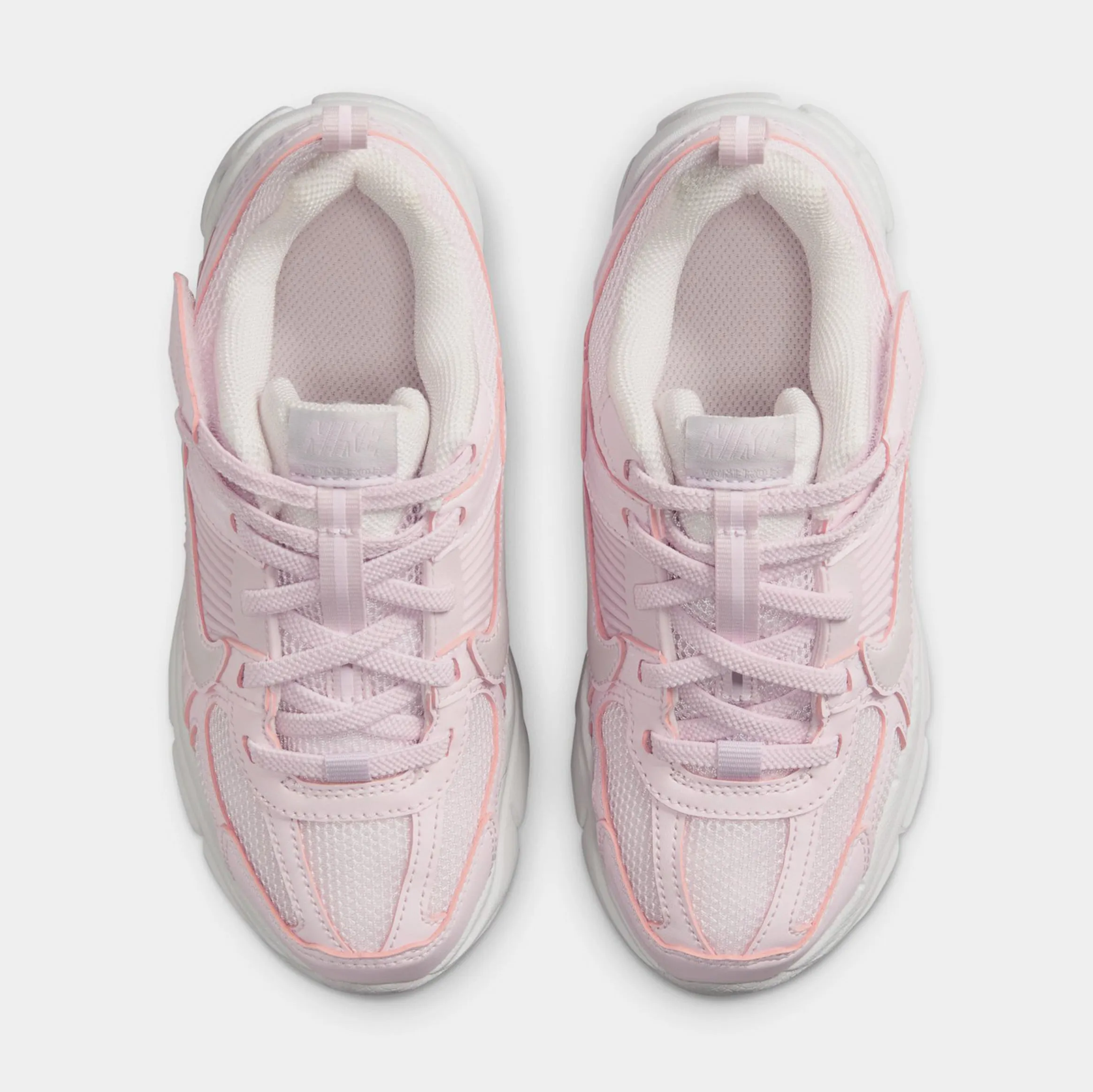 Vomero 5 Preschool Running Shoes (Pearl Pink/Vast Grey/Bleached Lilac) Zoom Vomero 5 Nike