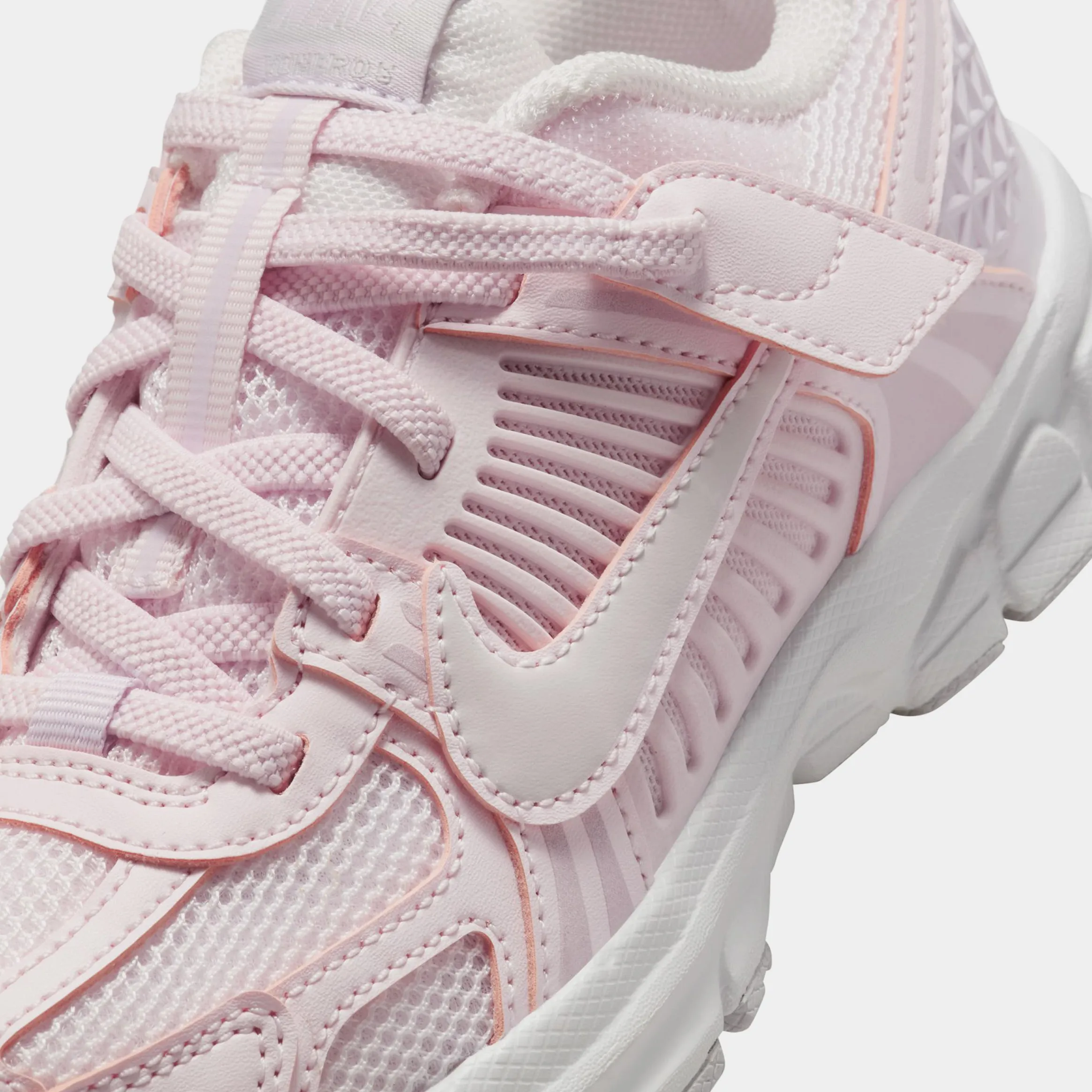 Vomero 5 Preschool Running Shoes (Pearl Pink/Vast Grey/Bleached Lilac) Zoom Vomero 5 Nike