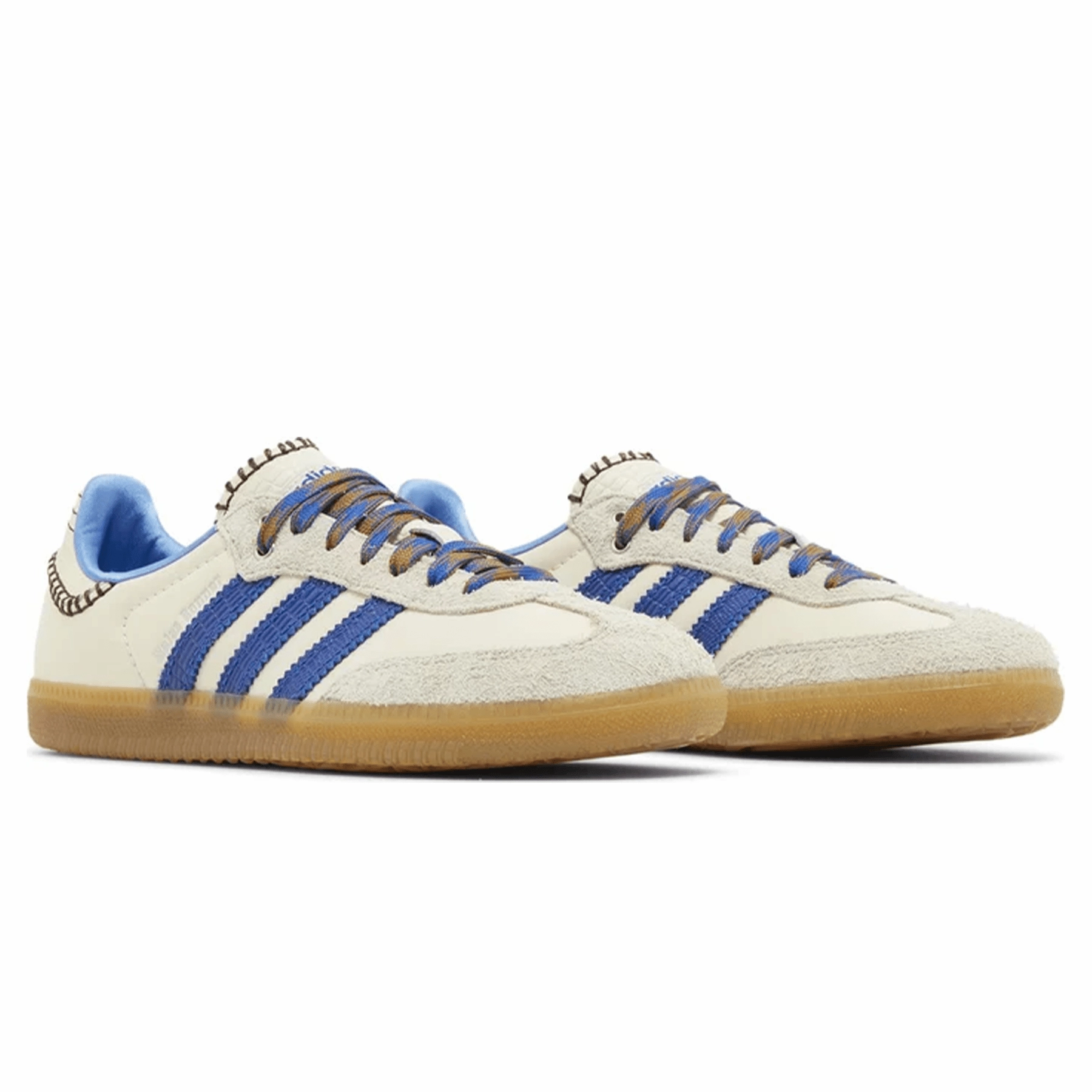 Wales Bonner x adidas Samba Nylon 'Wonder Clay Royal Blue' Throwback low-top sneakers