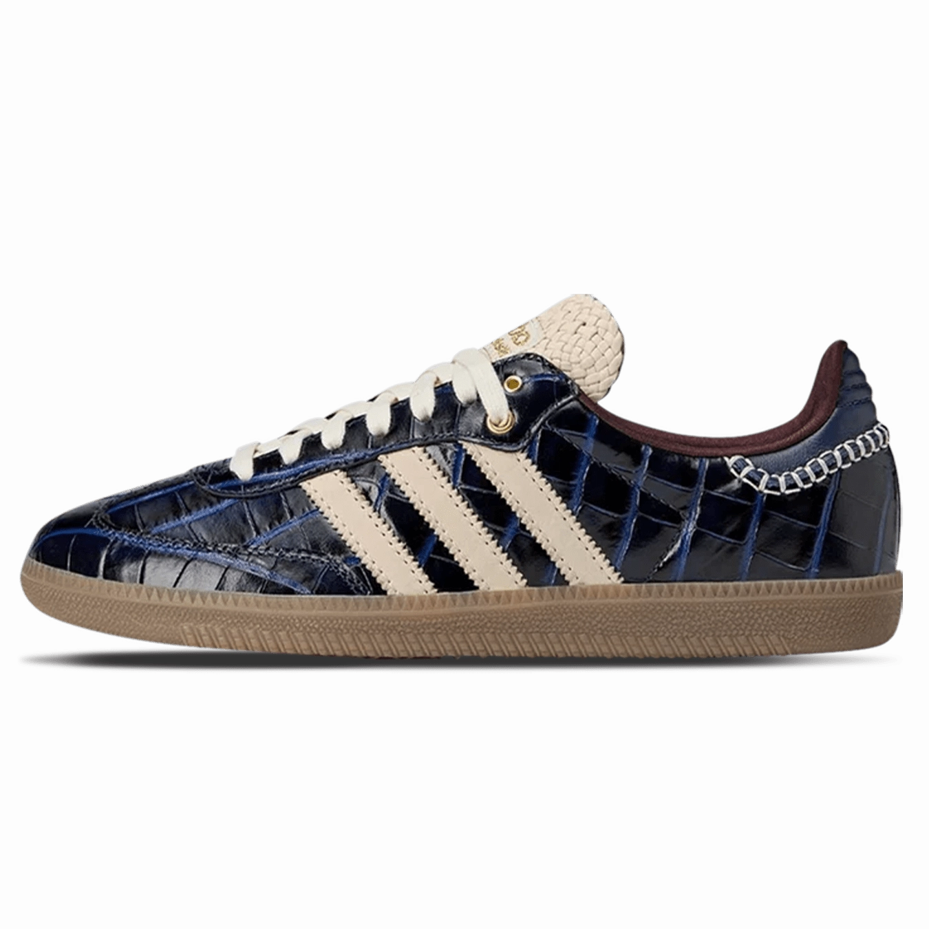 Wales Bonner x adidas Samba OG 'Croc - Collegiate Navy' Adidas Samba low-profile casual sneakers