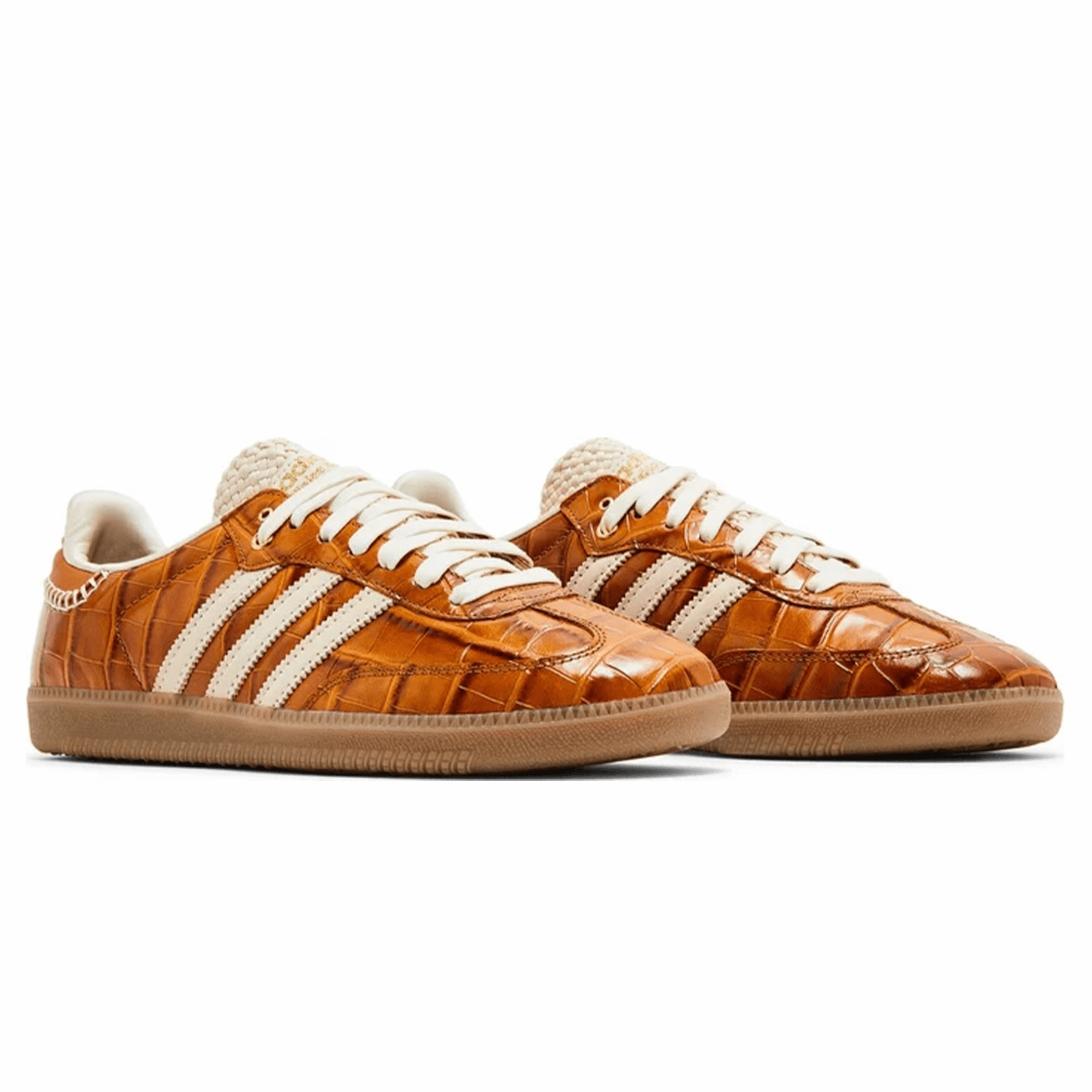 Wales Bonner x adidas Samba OG 'Croc - Night Brown' Throwback low-top sneakers