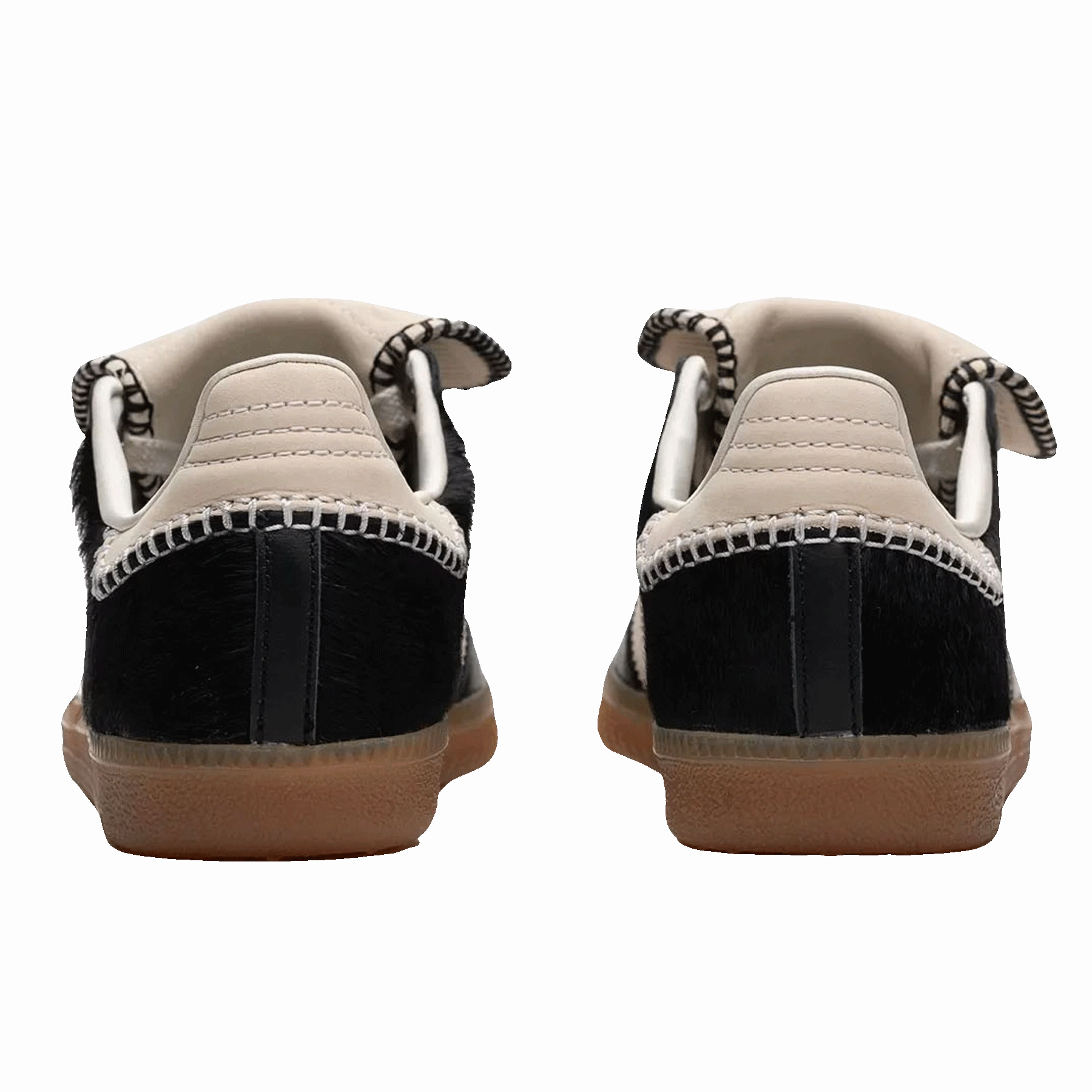 Wales Bonner x adidas Samba Pony 'Black' Throwback low-top sneakers