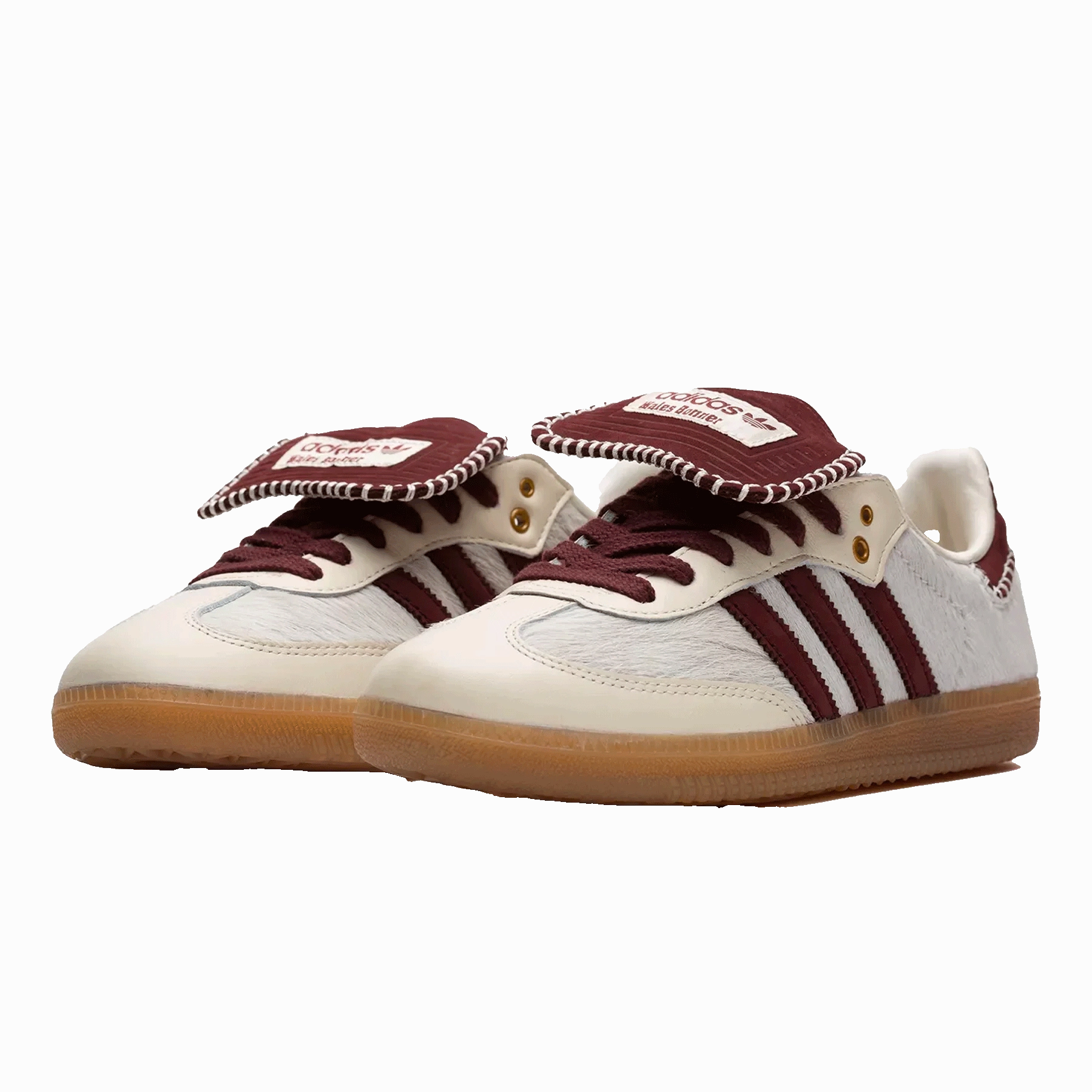 Wales Bonner x Adidas Samba Pony 'Cream White' Throwback low-top sneakers
