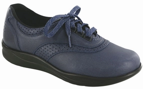 Walk Easy - Indigo/Blueberry SAS comfort walking shoes with supportive build