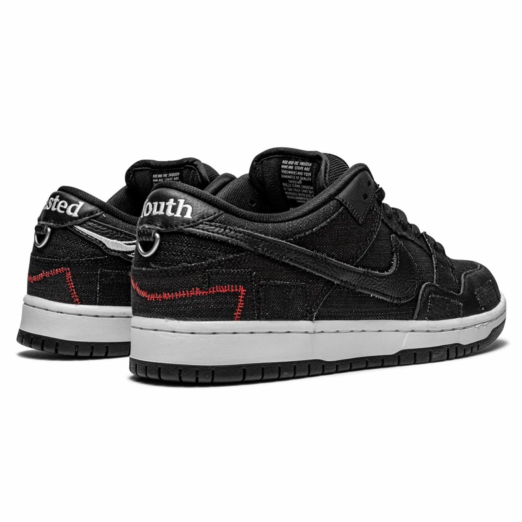 Wasted Youth x Nike Dunk Low SB 'Black Denim' Nike SB skateboarding shoes