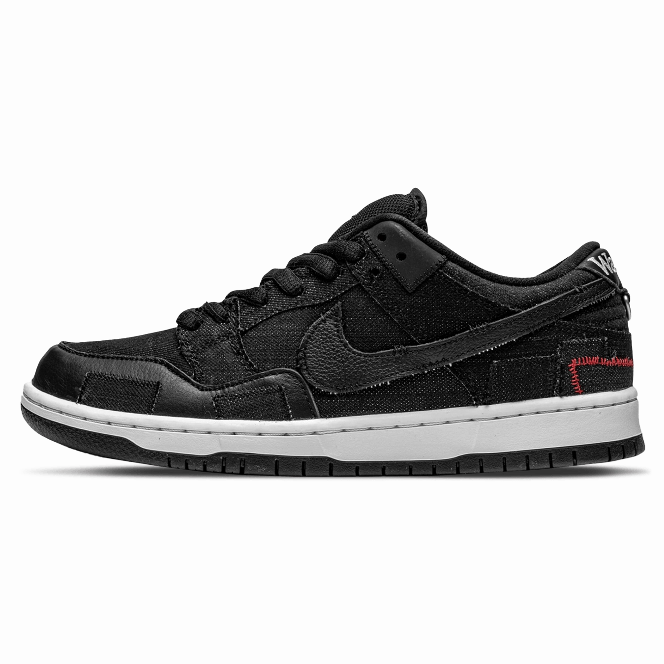 Wasted Youth x Nike Dunk Low SB 'Black Denim' Nike SB skate shoes with padded support and grip