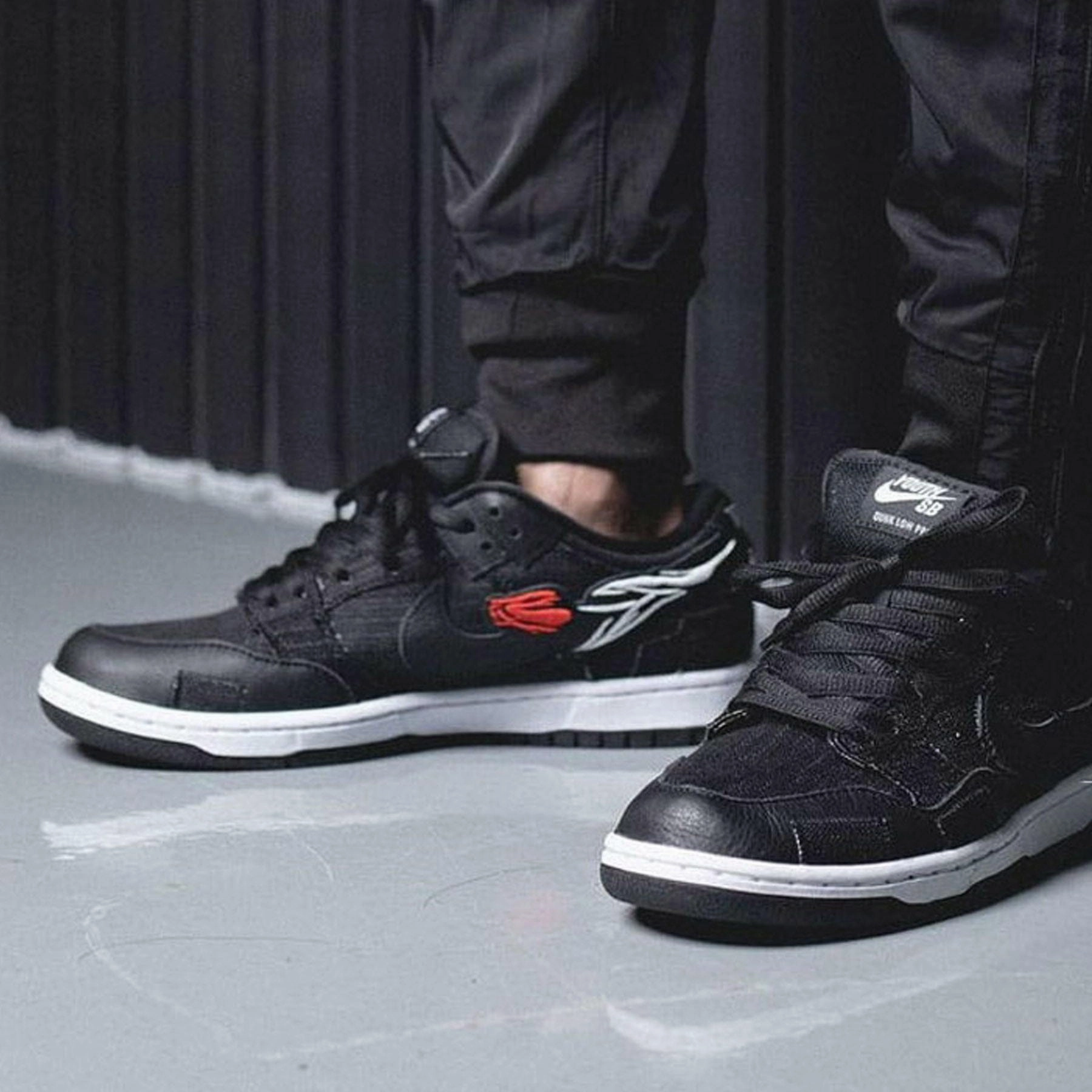 Wasted Youth x Nike Dunk Low SB 'Black Denim' Nike SB skateboarding shoes