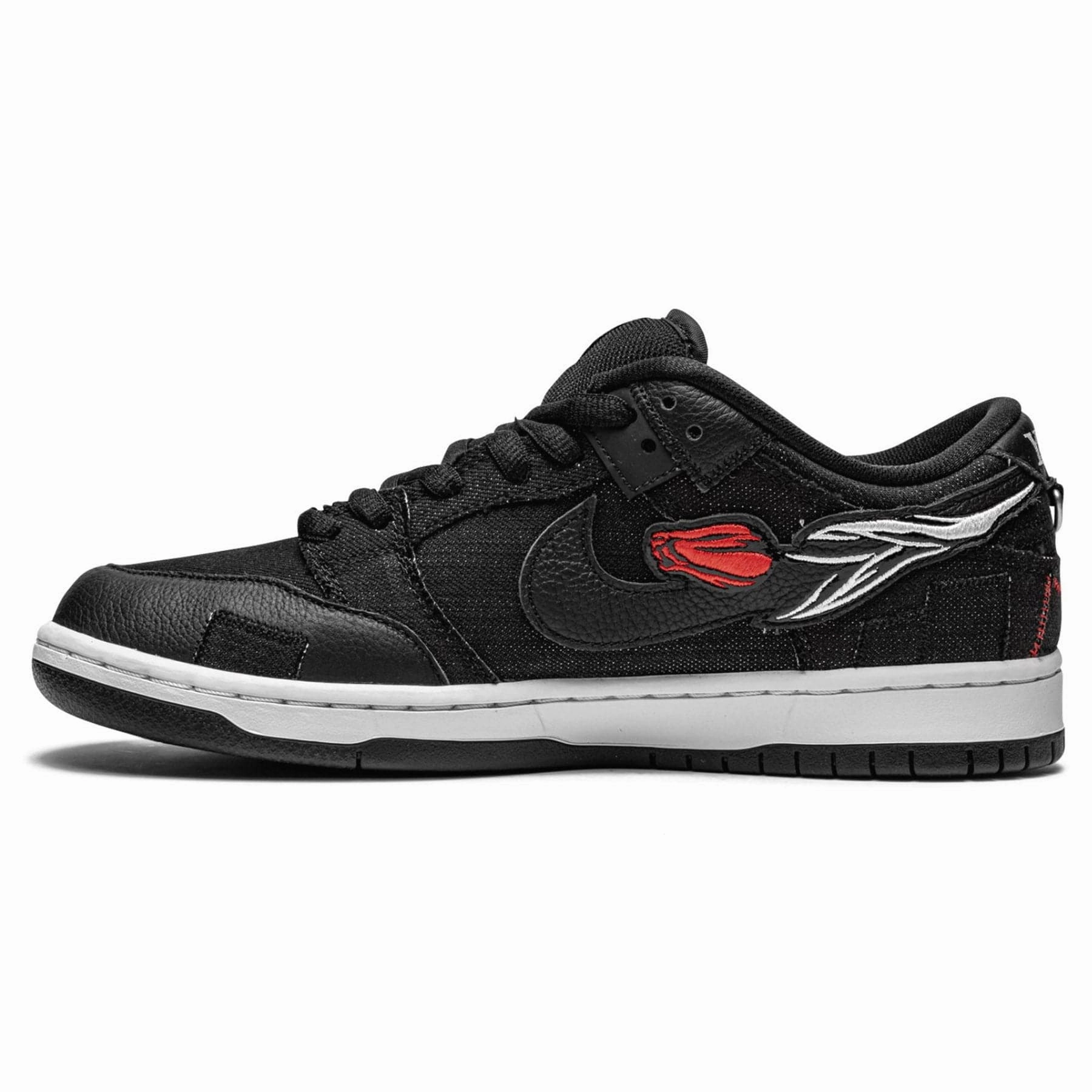 Wasted Youth x Nike Dunk Low SB 'Black Denim' Nike SB skateboarding shoes