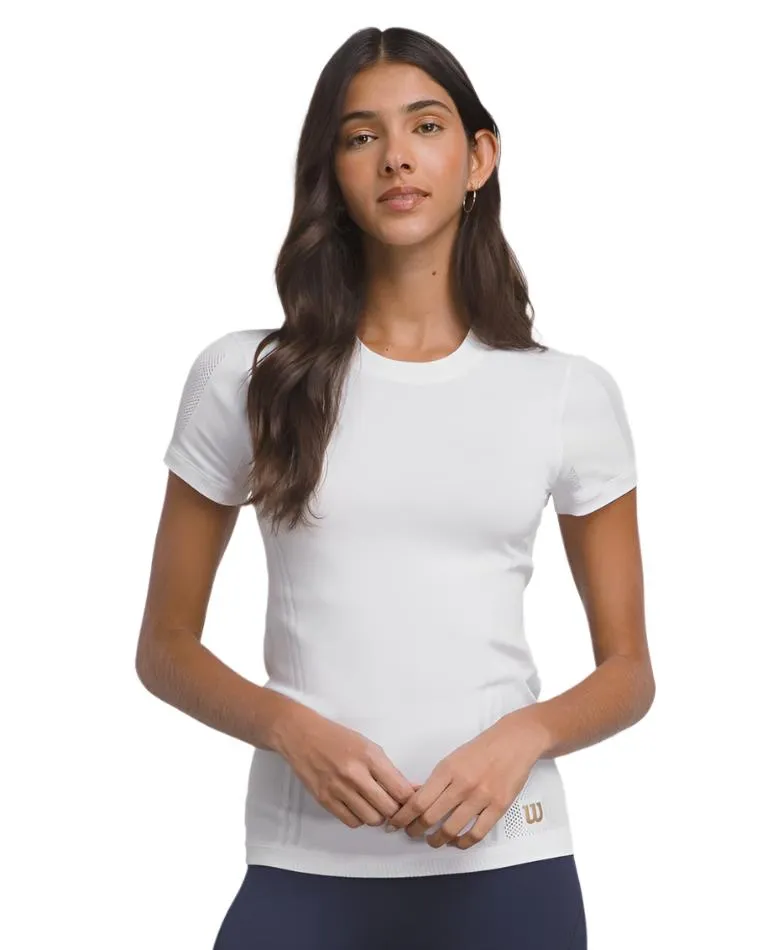 Wilson Ladies Pro Seamless Short Sleeve Tee - White Clothing Wilson Women
