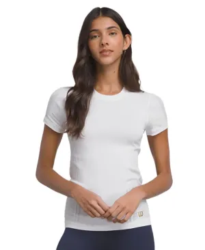Wilson Ladies Pro Seamless Short Sleeve Tee - White Clothing Wilson Women