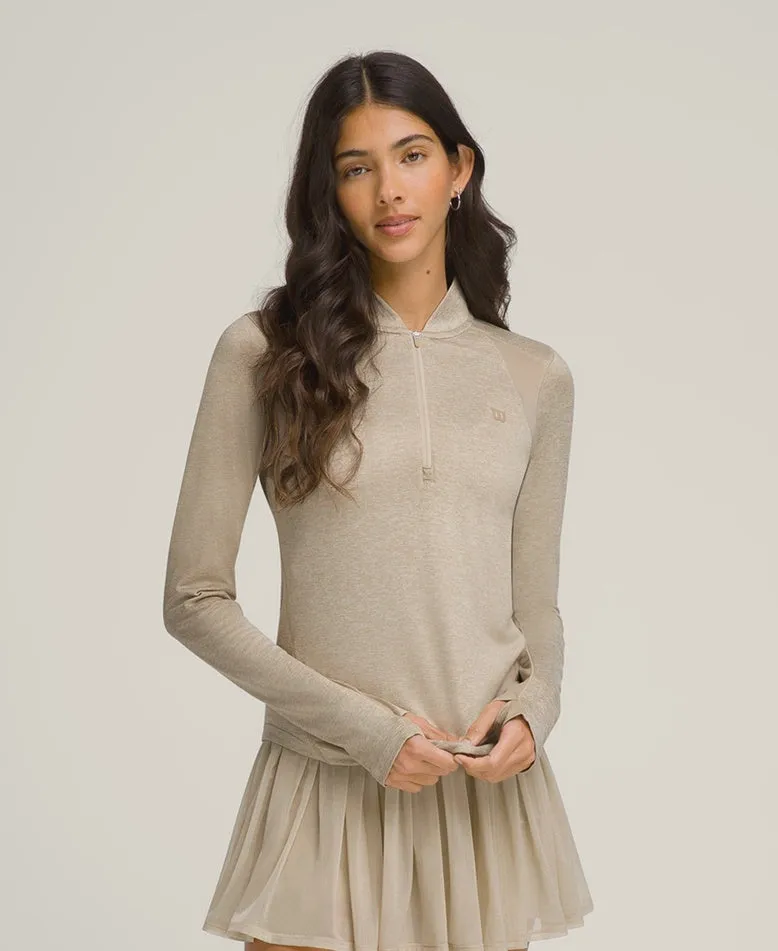 Wilson Women All Day Zip Long Sleeve- DKC Clothing Wilson Women