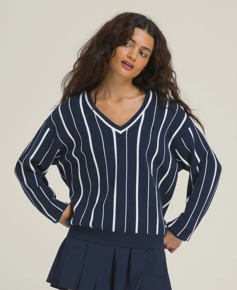 Wilsons Women's Riviera Sweater - Navy Clothing Wilson Women