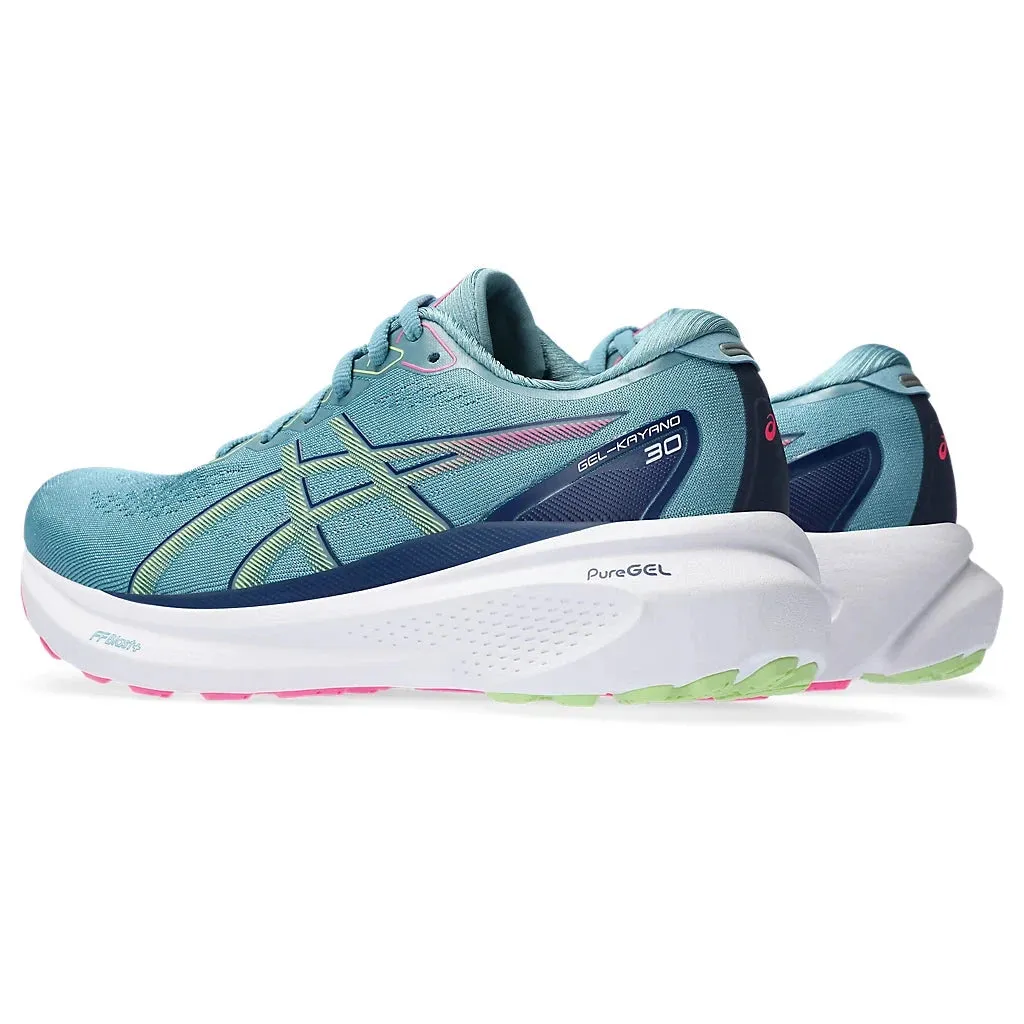 Women's Asics Gel-Kayano 30 Gris Blue / Lime Green asics Shoes