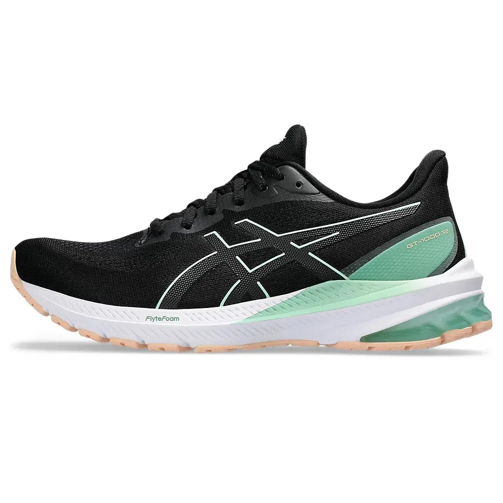 Women's Asics GT-1000 12 Black/Mint Tint asics Shoes