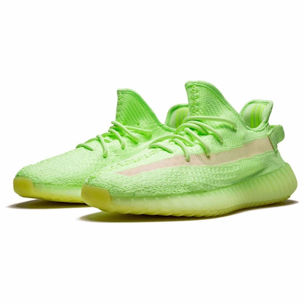 Yeezy Boost 350 V2 'Glow In The Dark' Green Boost 350 Sneakers