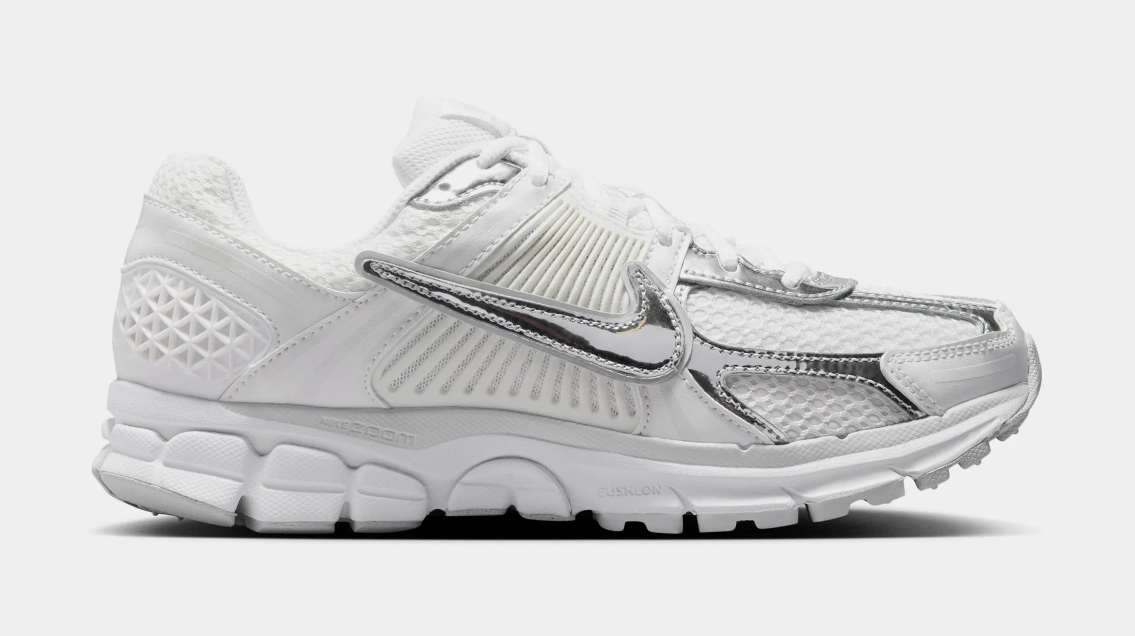 Zoom Vomero 5 Chrome Toe Womens Running Shoes (White/Metallic Silver/Summit White) nike zoom vomero 5 cushioned running shoes